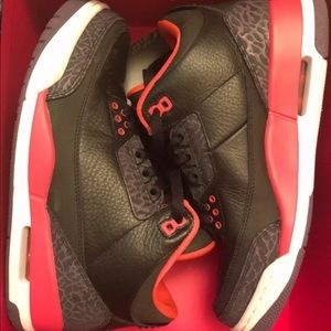 Nike Air Jordan 3 Retro III Black  Men's Size 8